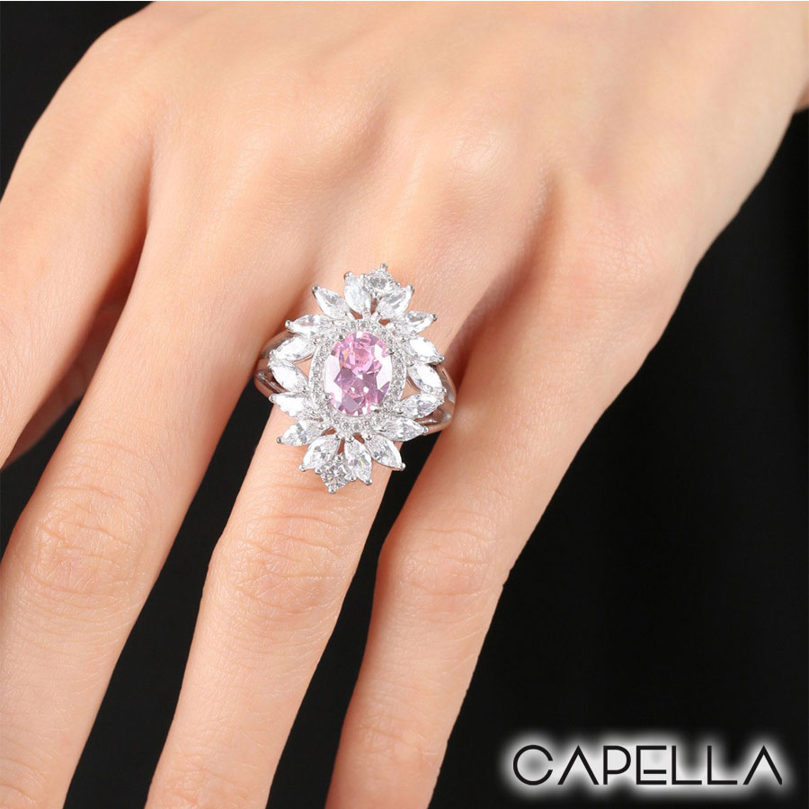 Orecchini A Goccia In Argento Sterling 925 Con Perle E Zirconia Cubica 5A – RITACH – Ipoallergenici, Diametro 12 Mm