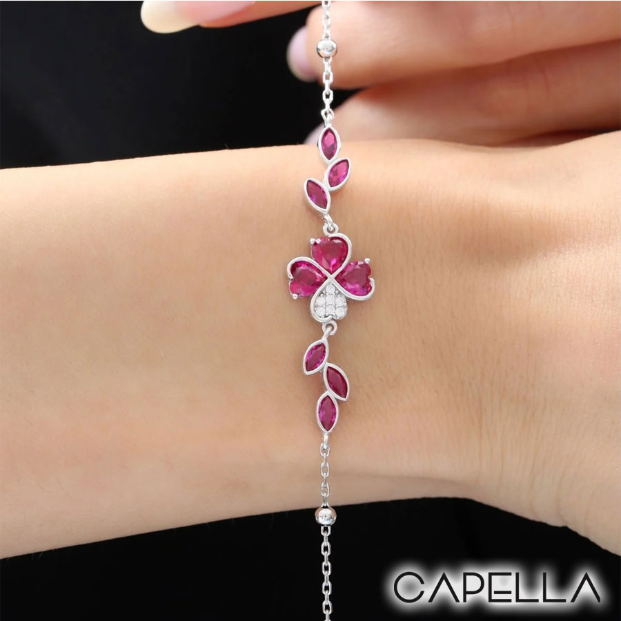 pulsera-trebol-plata-925-enchape-oro-blanco-con-cubic-zirconia-roja-2